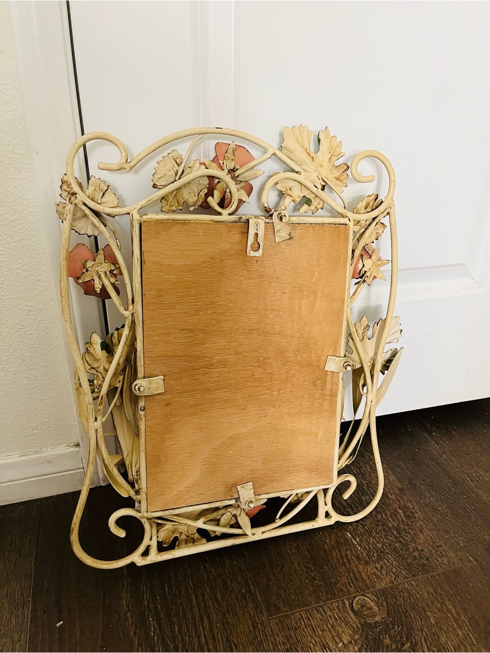 Vintage Metal Tole mirror candle sconce 14/18 Inches - Picture 4 of 14